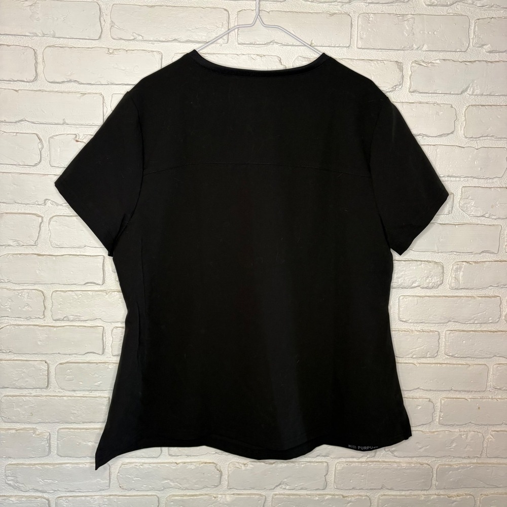 Jaanuu top and jogger pants scrub set black women's size 1X - Picture 3 of 6